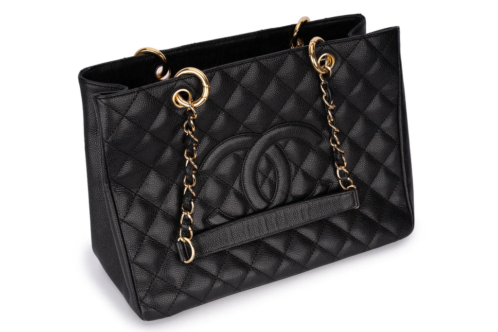 Chanel Grand Shopping Tote Bag Caviar Black