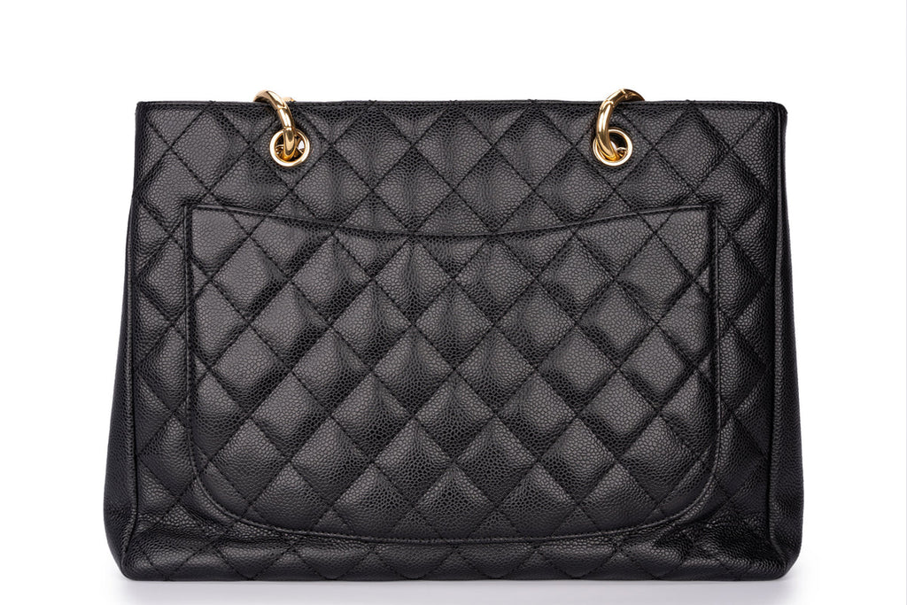 Chanel Grand Shopping Tote Bag Caviar Black