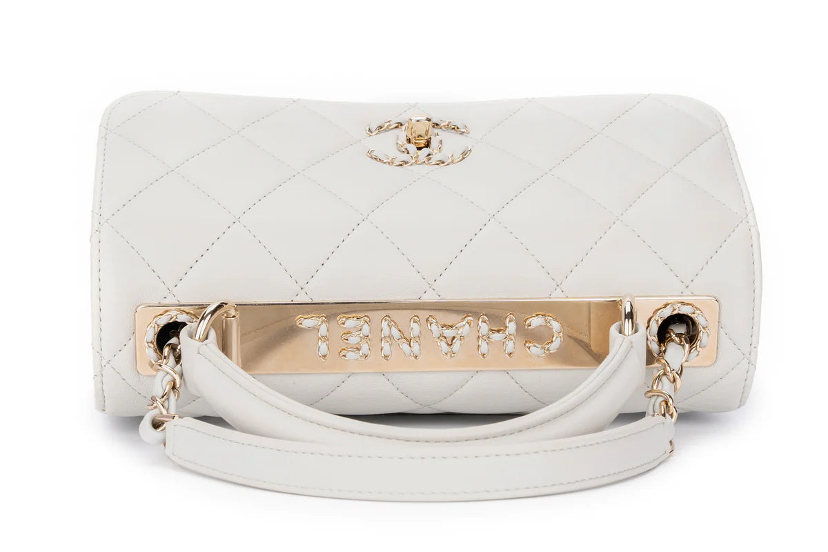 Chanel Trendy Top Handle Pale Grey/Blue