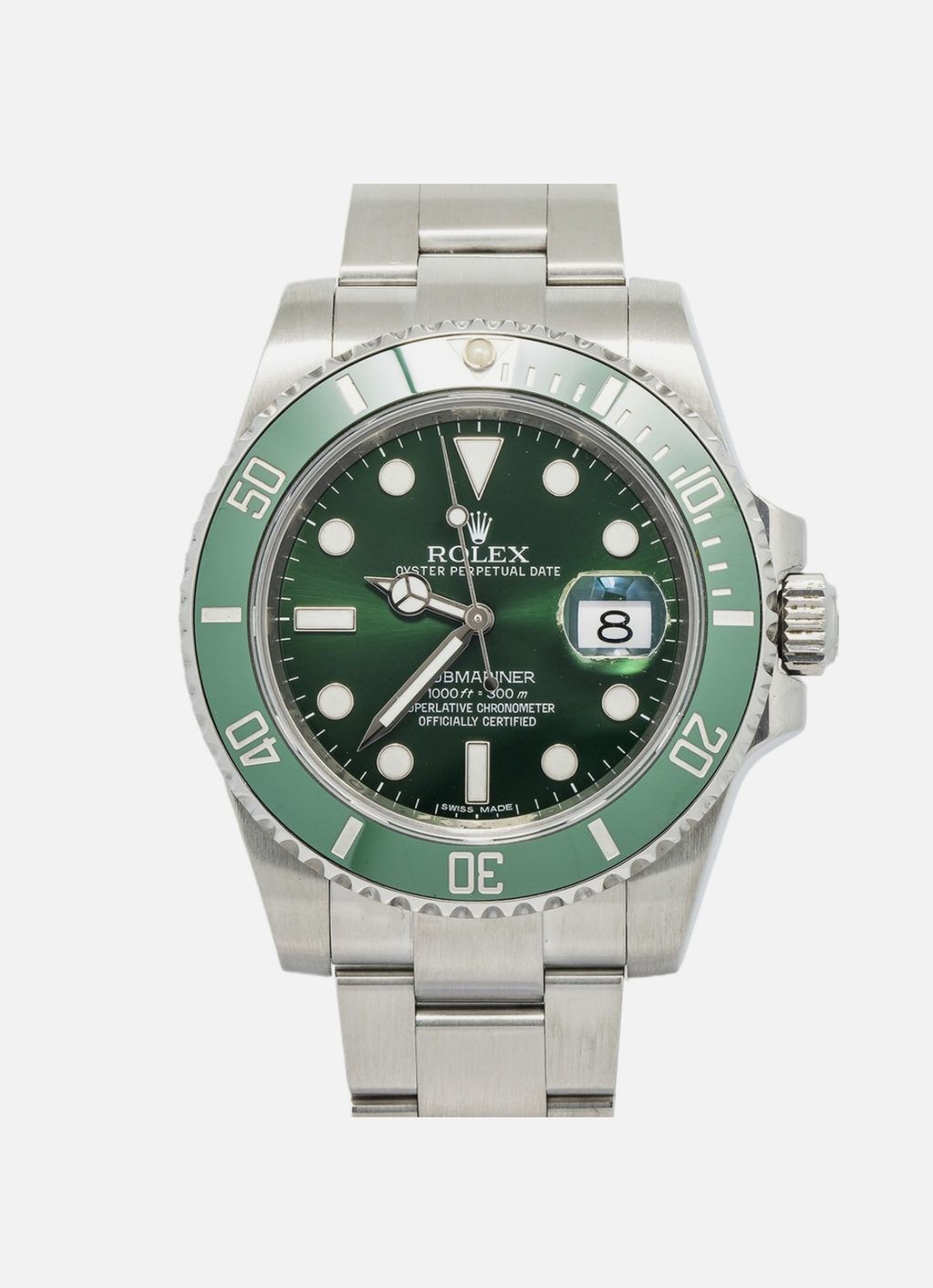 Rolex Submariner 116610LV Oyster Green Hulk 40mm