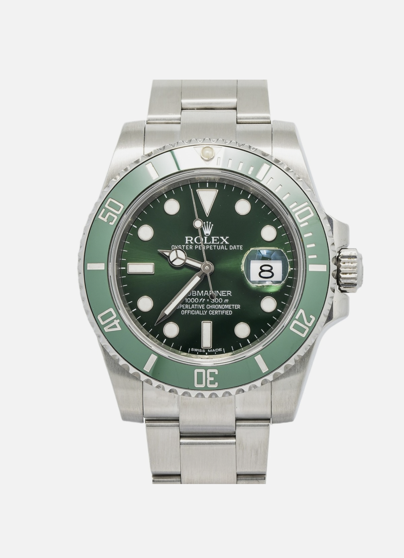 Rolex Submariner 116610LV Oyster Green Hulk 40mm
