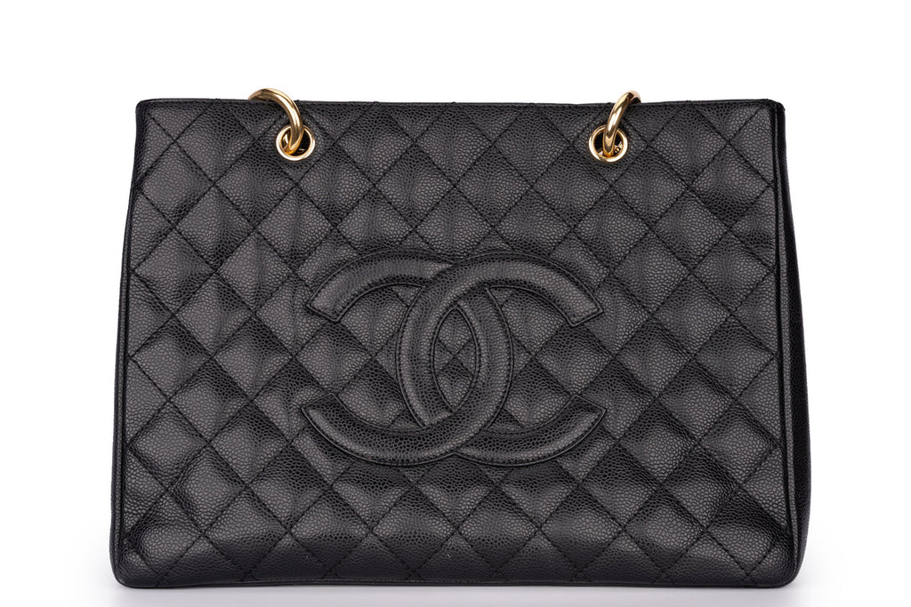 Chanel Grand Shopping Tote Bag Caviar Black