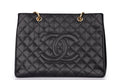 Chanel Grand Shopping Tote Bag Caviar Black