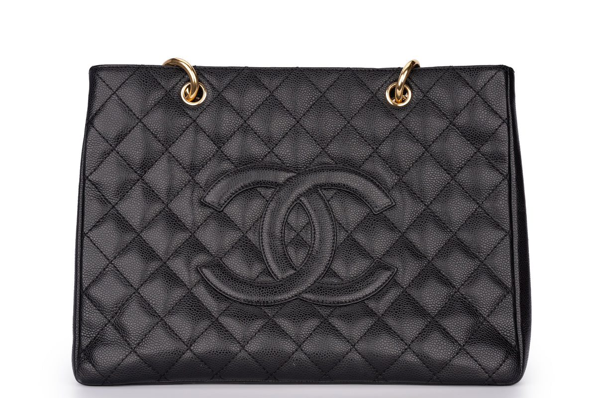 Chanel Grand Shopping Tote Bag Caviar Black