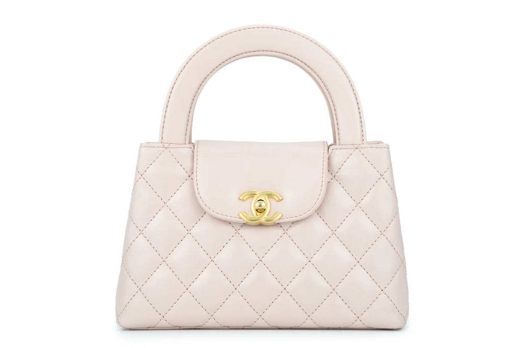 Chanel Kelly Small Shopping Bag Calfskin Light Pink