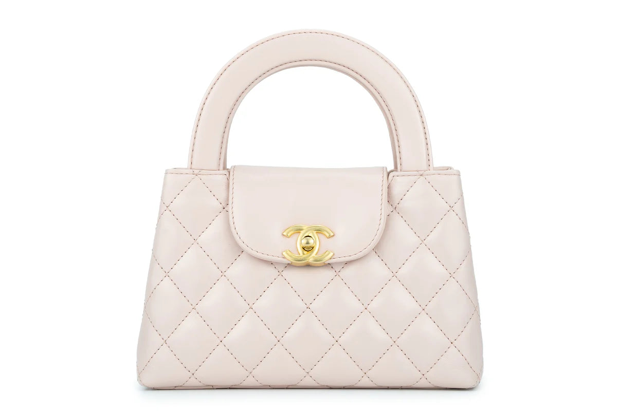 Chanel Kelly Small Shopping Bag Calfskin Light Pink