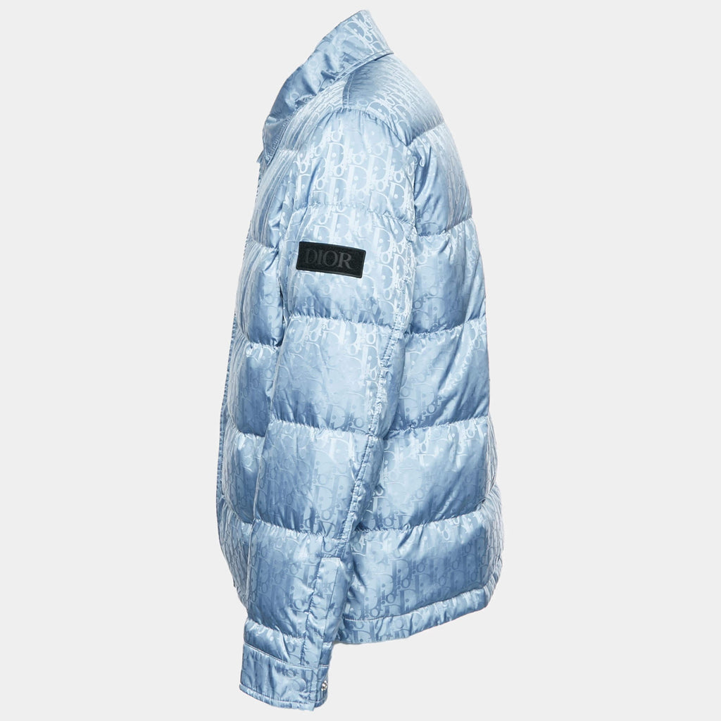 Dior Homme Blue Oblique Jacquard Puffer