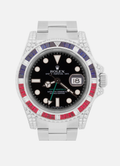 Rolex GMT-Master II DIAMOND SAPPHIRE Stainless Steel Blue Pink 40mm 116710