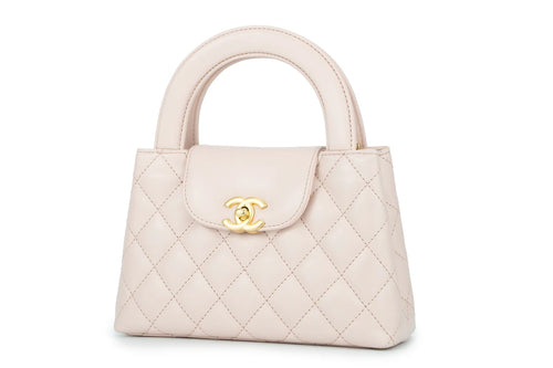 Chanel Kelly Small Shopping Bag Calfskin Light Pink