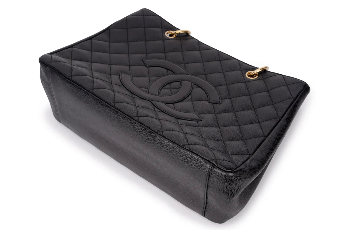 Chanel Grand Shopping Tote Bag Caviar Black
