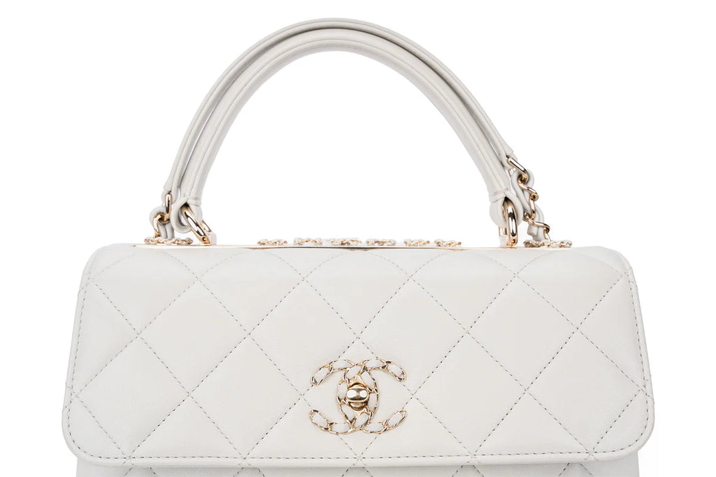 Chanel Trendy Top Handle Pale Grey/Blue