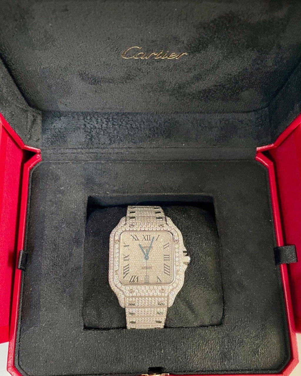 Cartier Santos Iced Out