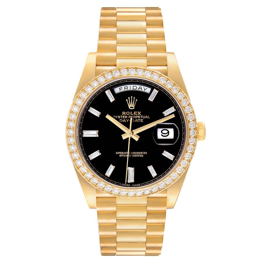Rolex President Day-Date 228348 40mm Yellow Gold Diamond