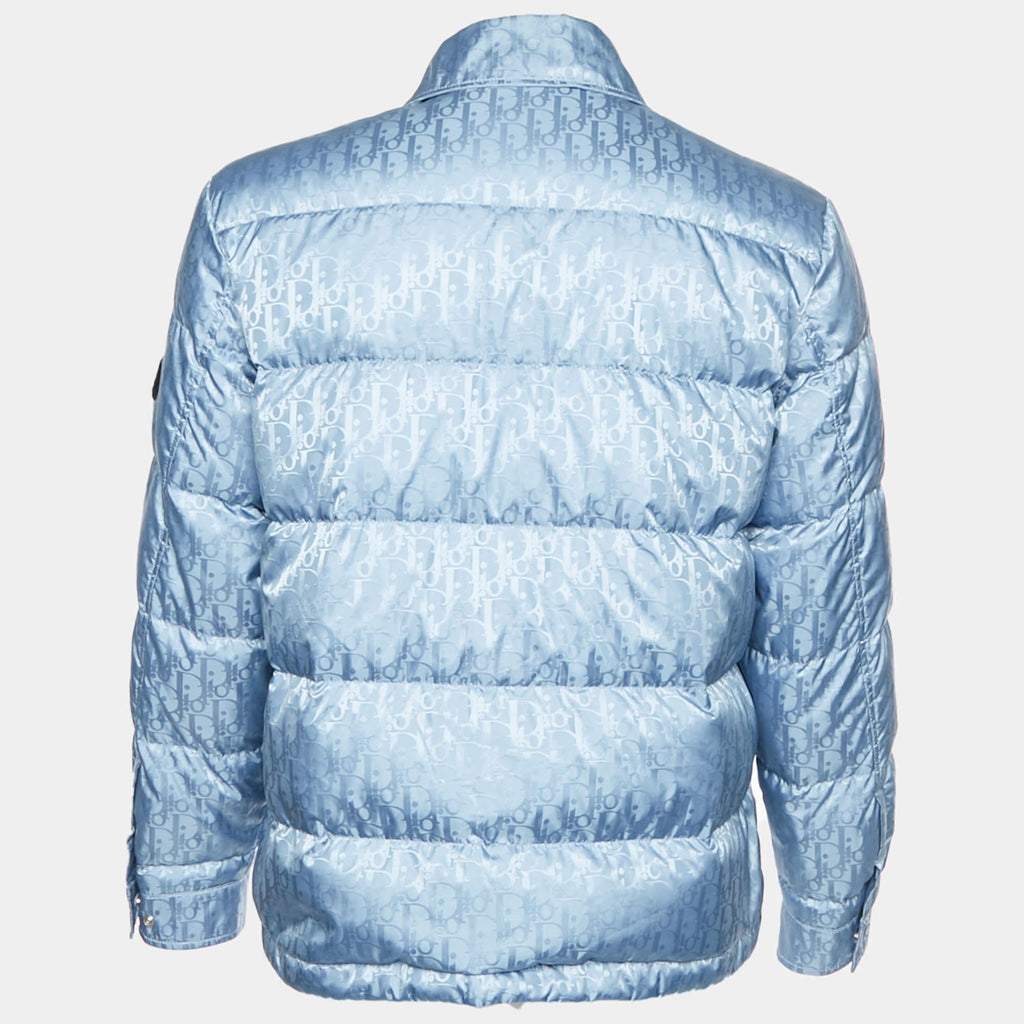 Dior Homme Blue Oblique Jacquard Puffer