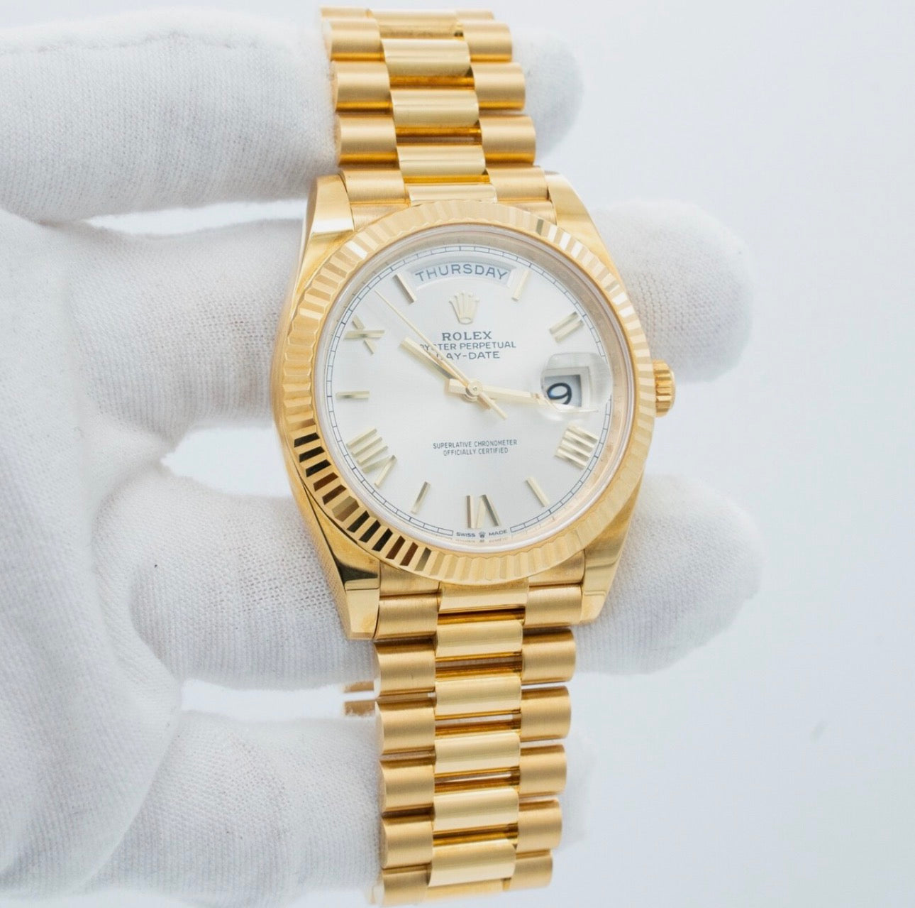 Rolex Day-Date 40 228238-0042 White Dial 40mm
