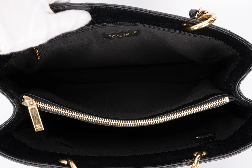 Chanel Grand Shopping Tote Bag Caviar Black
