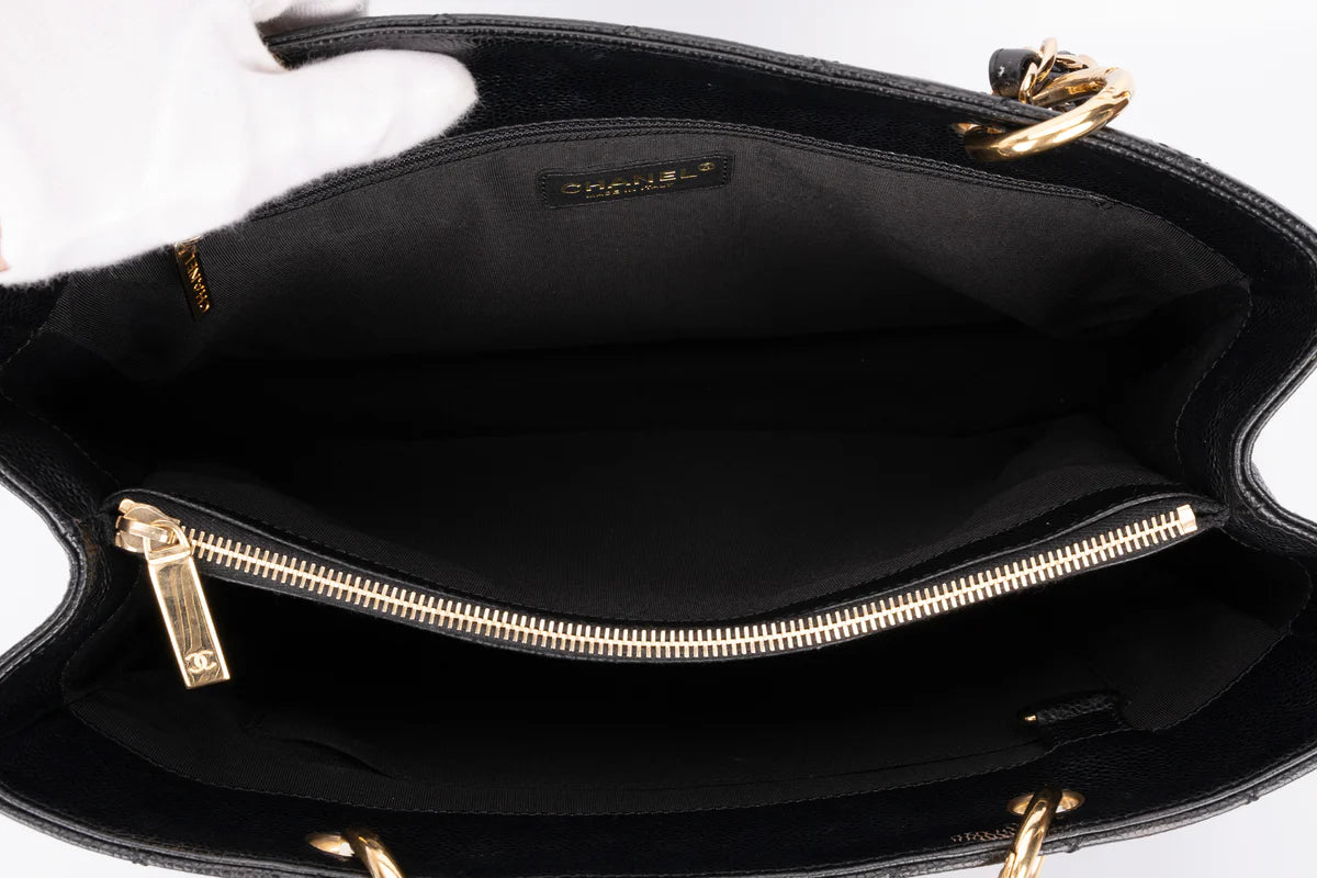 Chanel Grand Shopping Tote Bag Caviar Black