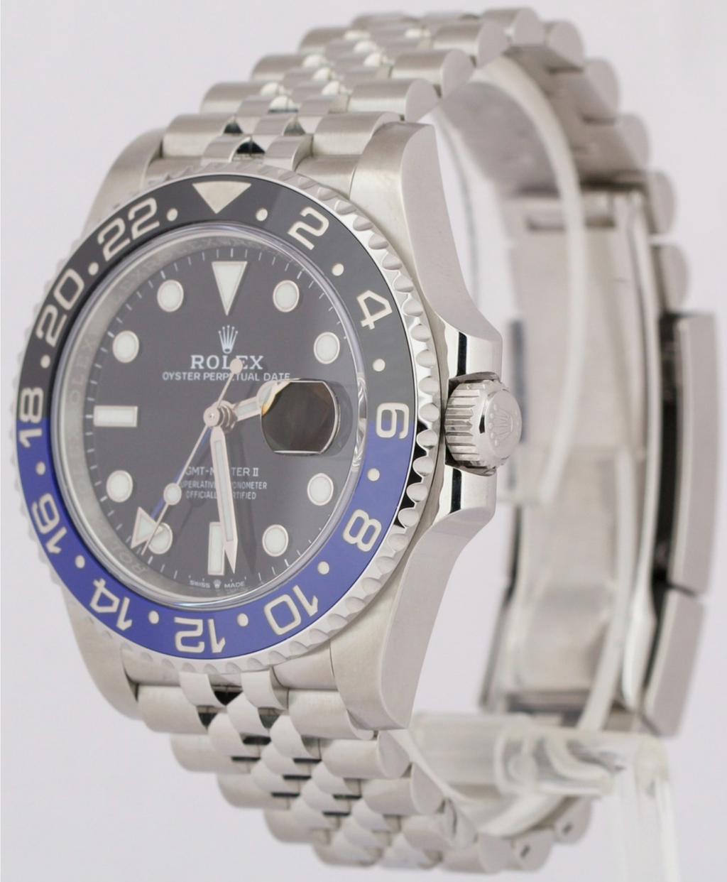 Rolex GMT-Master II BATGIRL Blue Black 40mm Steel 126710 BLNR JUBILEE
