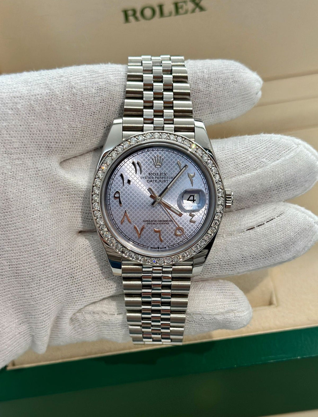 Rolex Datejust Iced Bezel
