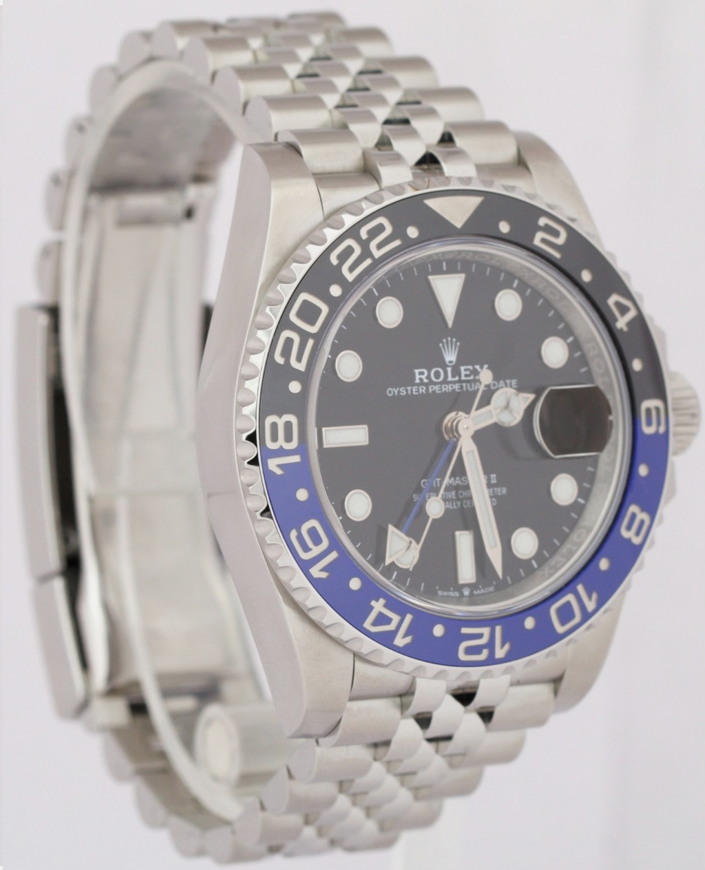 Rolex GMT-Master II BATGIRL Blue Black 40mm Steel 126710 BLNR JUBILEE