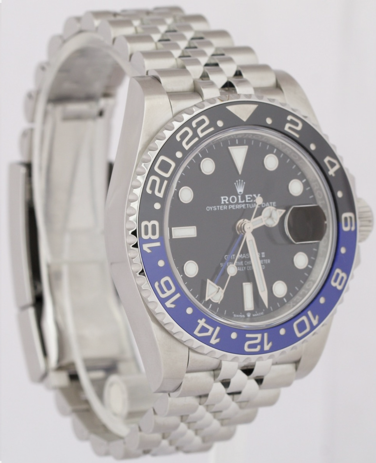 Rolex GMT-Master II BATGIRL Blue Black 40mm Steel 126710 BLNR JUBILEE
