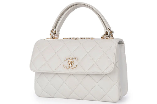 Chanel Trendy Top Handle Pale Grey/Blue