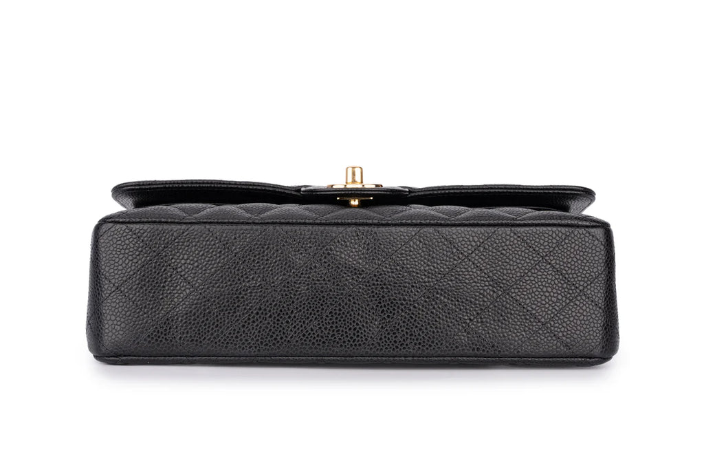 Chanel Med Classic Flap Caviar Blac
