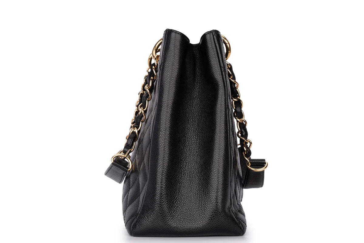 Chanel Grand Shopping Tote Bag Caviar Black