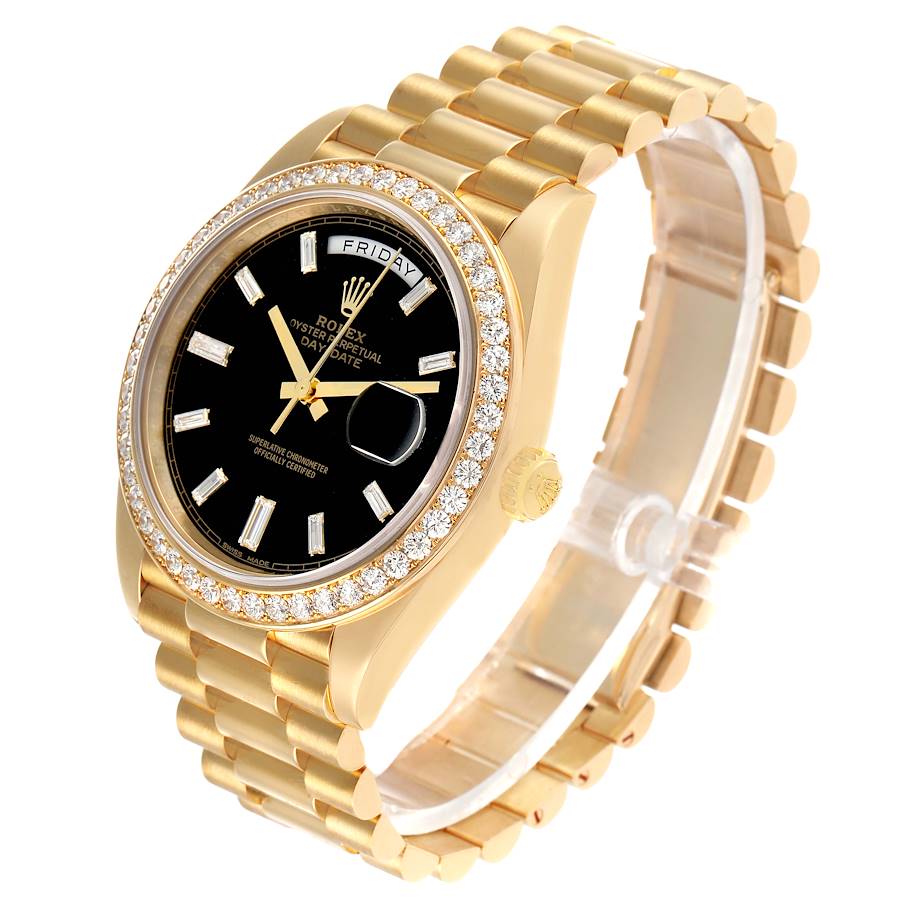 Rolex President Day-Date 228348 40mm Yellow Gold Diamond