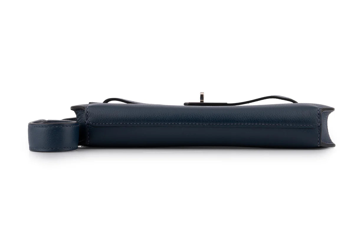 Hermès Kelly 25 Depeches Evercolour Navy Bleu