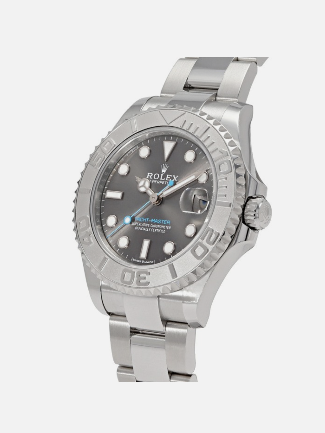 ROLEX YACHT-MASTER 40MM ( RHODIUM) STAINLESS STEEL 126622