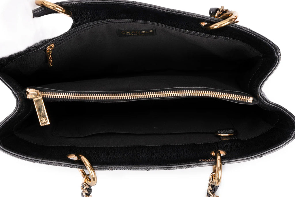 Chanel Grand Shopping Tote Bag Caviar Black