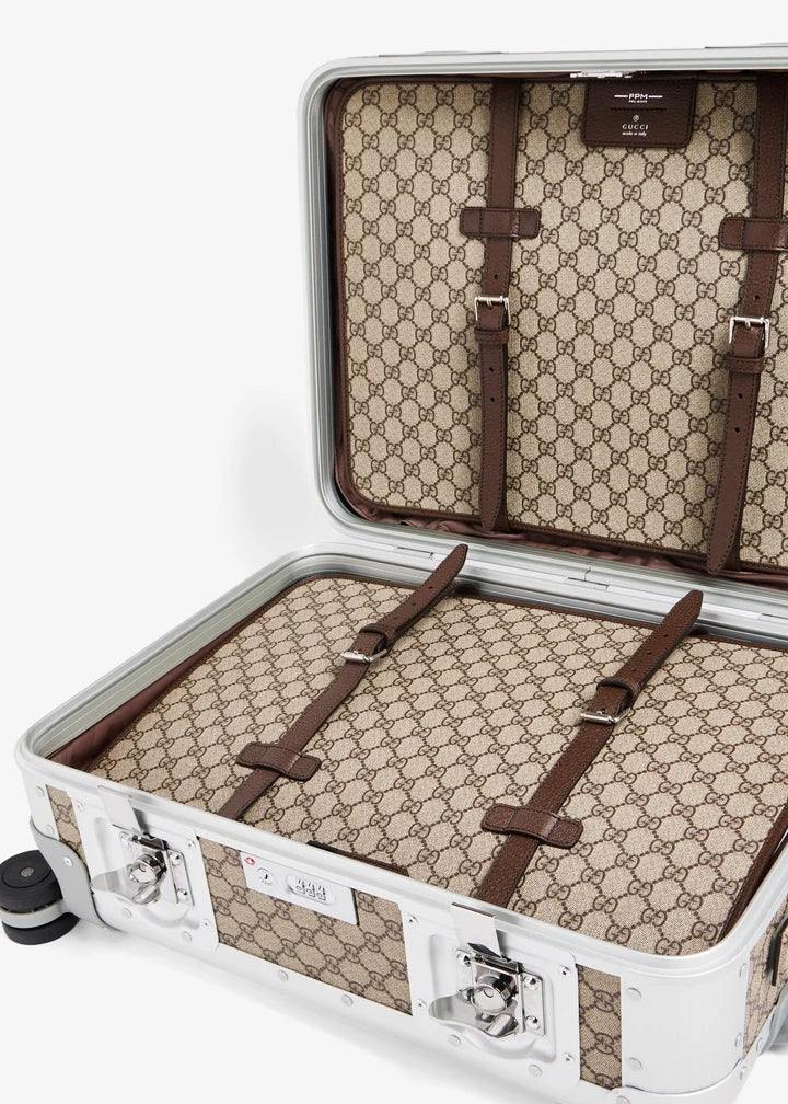 Gucci Aluminum GG cabin trolley