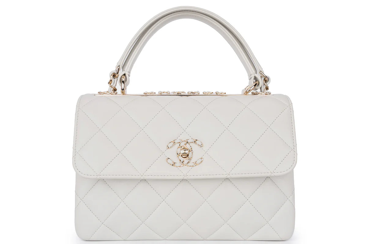 Chanel Trendy Top Handle Pale Grey/Blue
