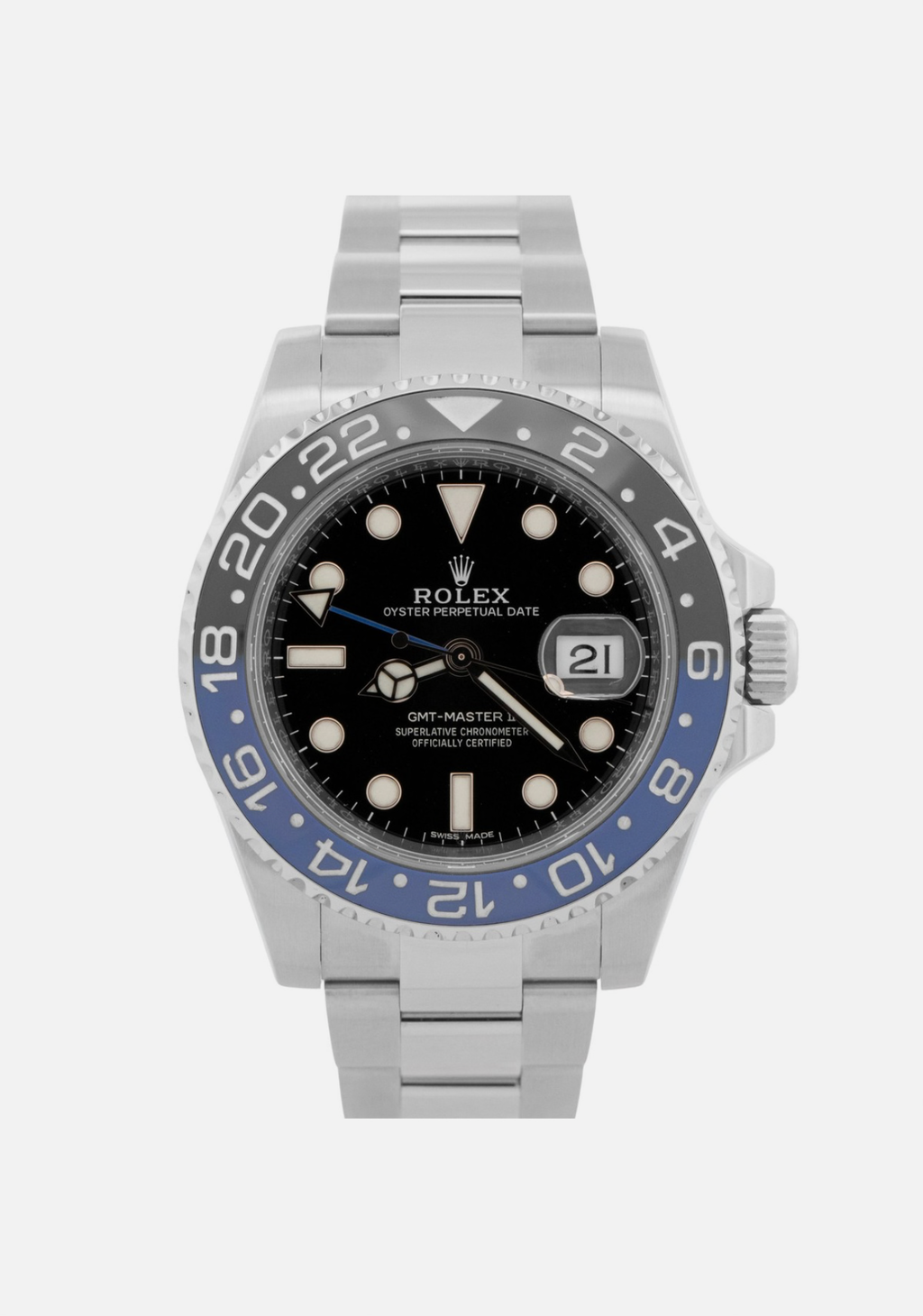 Rolex GMT-Master II Batman BLACK Stainless Steel 40mm 116710 BLNR