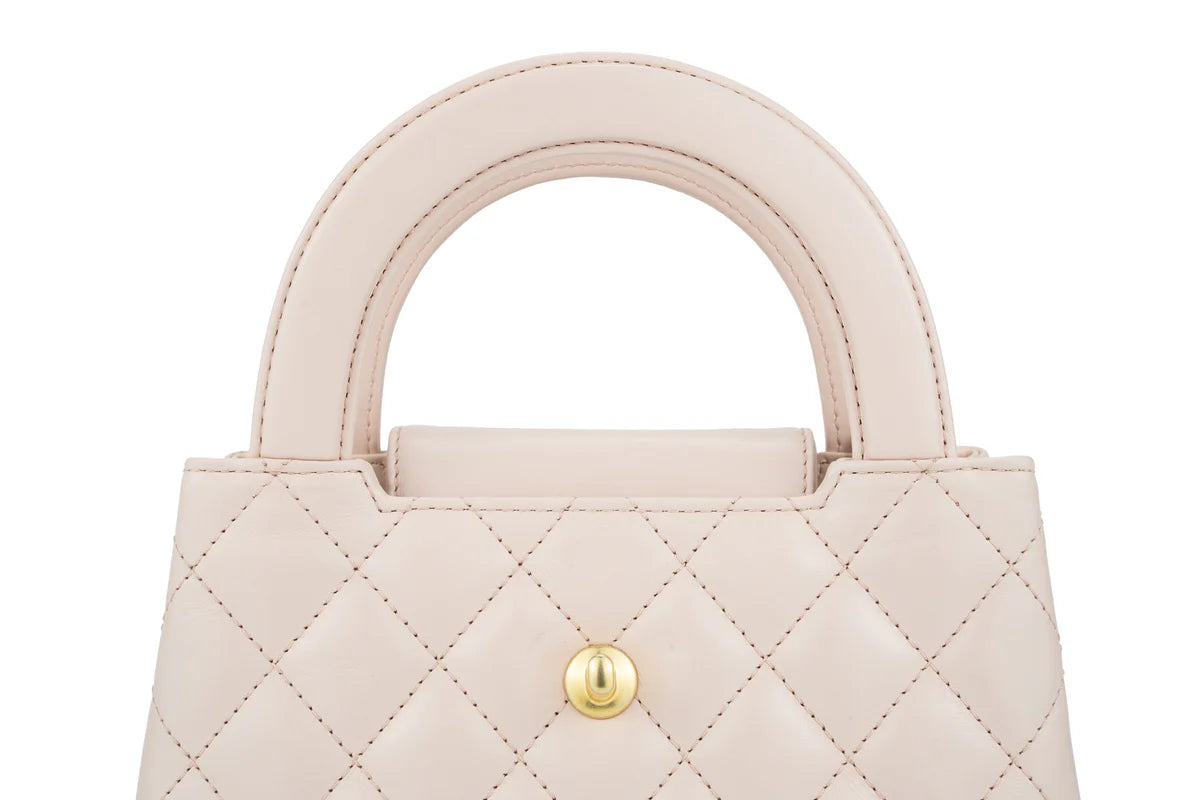 Chanel Kelly Small Shopping Bag Calfskin Light Pink