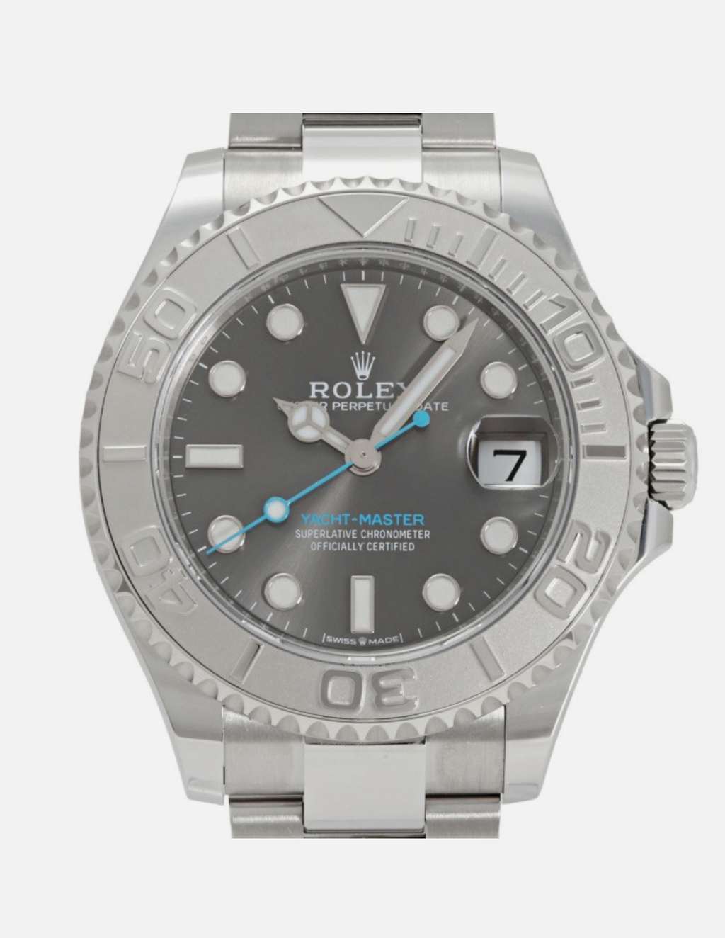 ROLEX YACHT-MASTER 40MM ( RHODIUM) STAINLESS STEEL 126622