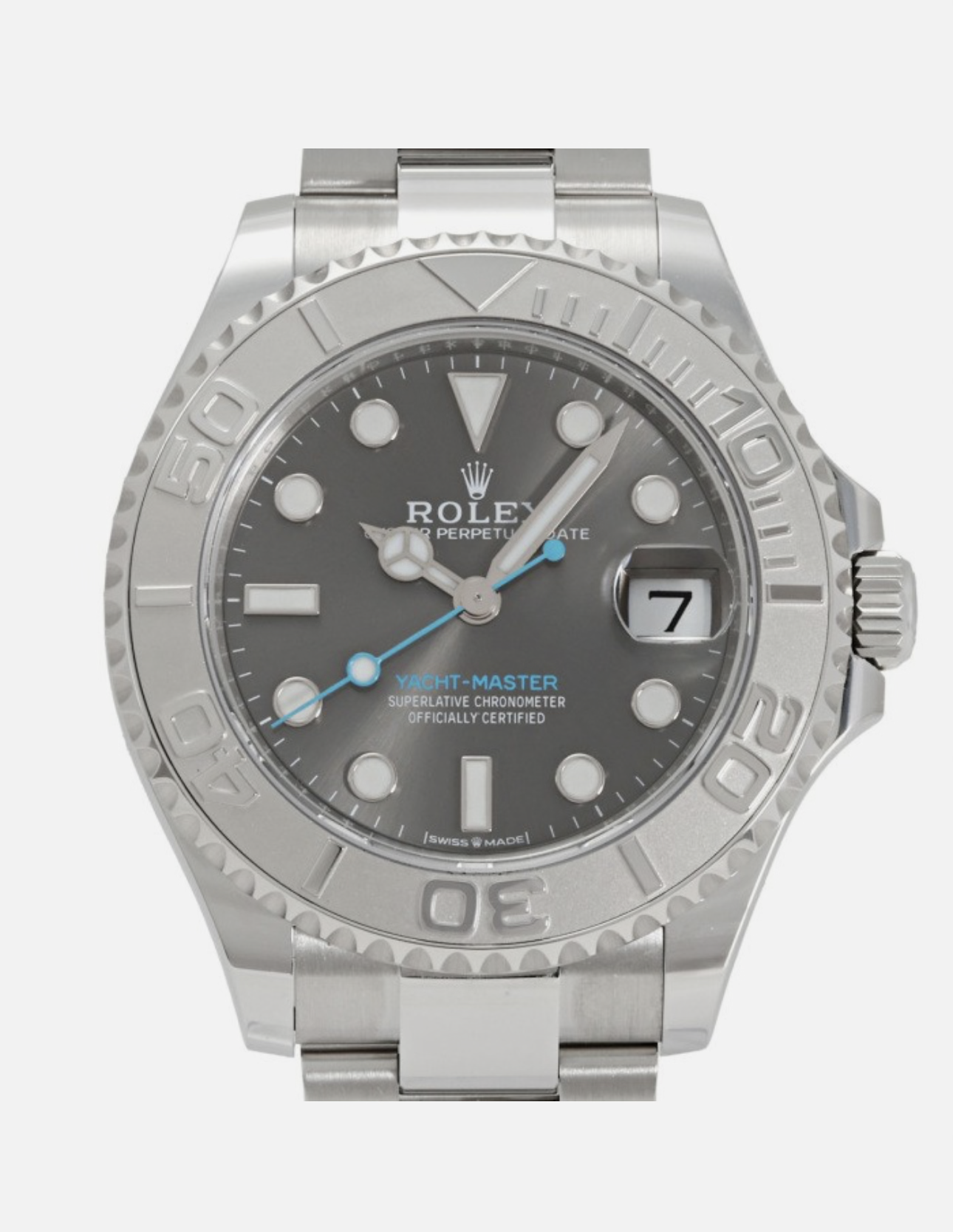 ROLEX YACHT-MASTER 40MM ( RHODIUM) STAINLESS STEEL 126622