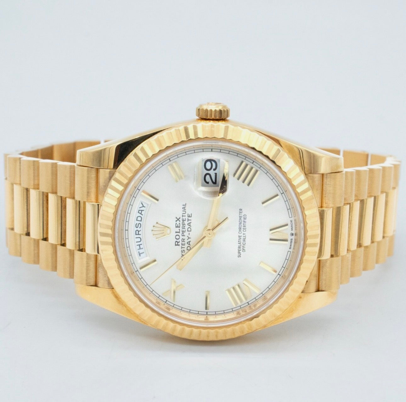 Rolex Day-Date 40 228238-0042 White Dial 40mm