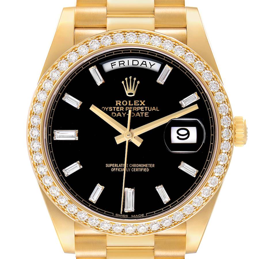 Rolex President Day-Date 228348 40mm Yellow Gold Diamond