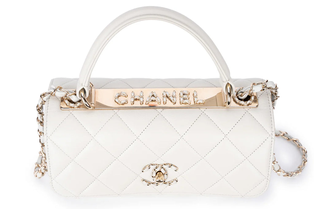 Chanel Trendy Top Handle Pale Grey/Blue