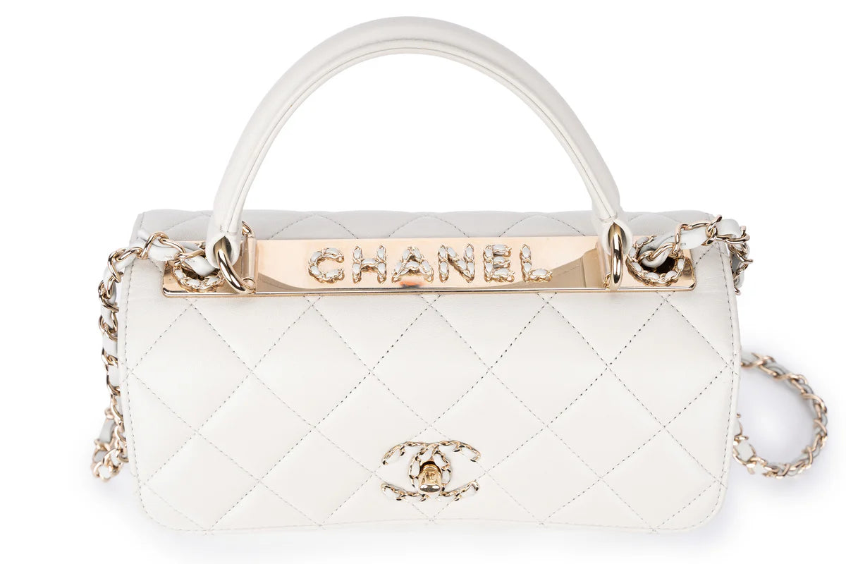 Chanel Trendy Top Handle Pale Grey/Blue