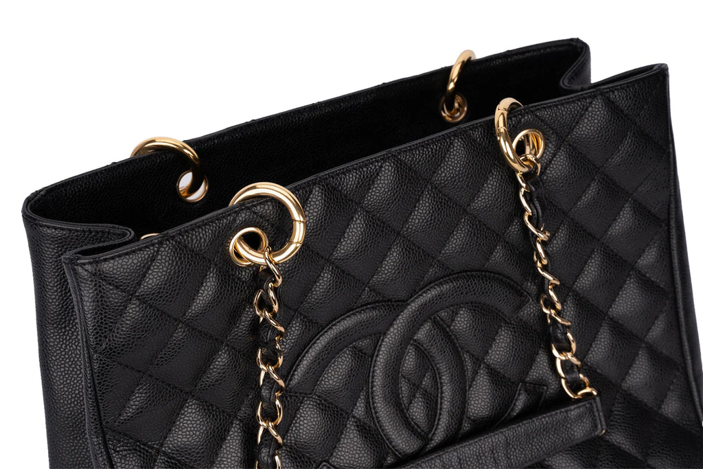 Chanel Grand Shopping Tote Bag Caviar Black