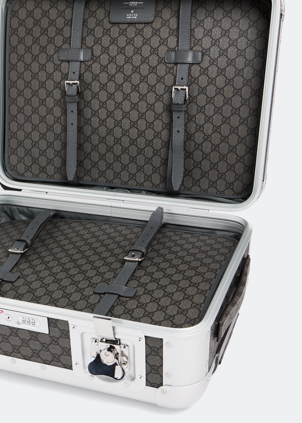 Gucci Aluminum GG cabin trolley