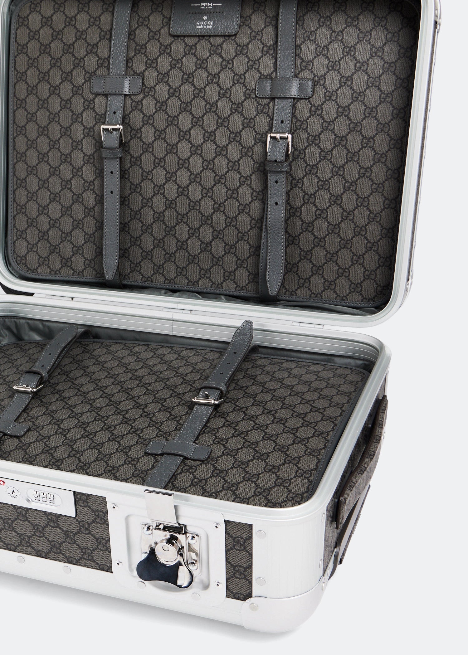 Gucci Aluminum GG cabin trolley
