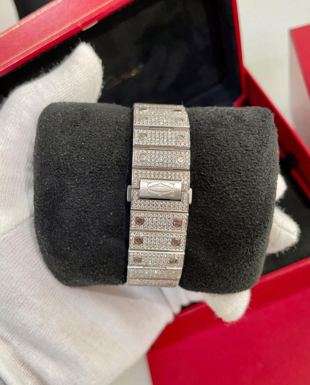 Cartier Santos Iced Out