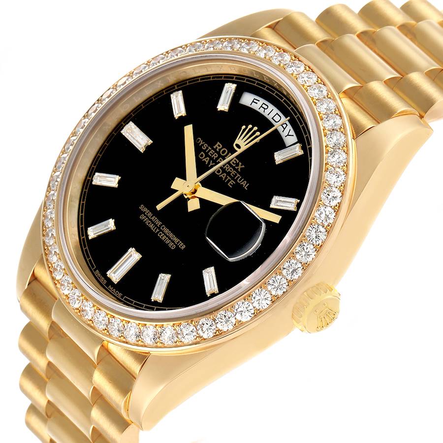 Rolex President Day-Date 228348 40mm Yellow Gold Diamond