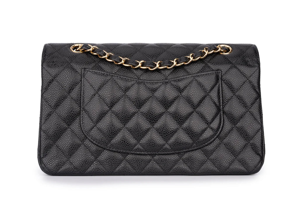 Chanel Med Classic Flap Caviar Blac