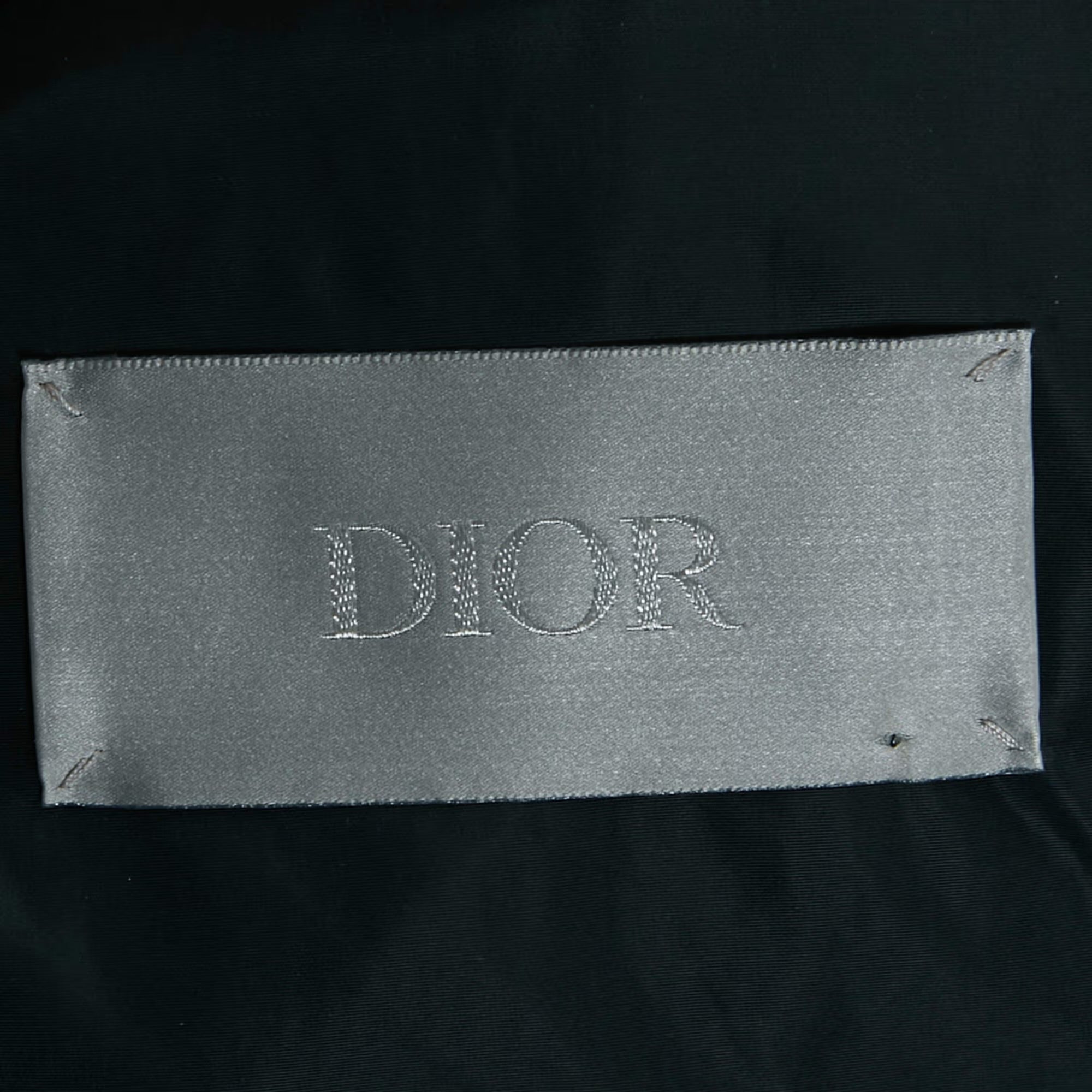 Dior Homme Blue Oblique Jacquard Puffer