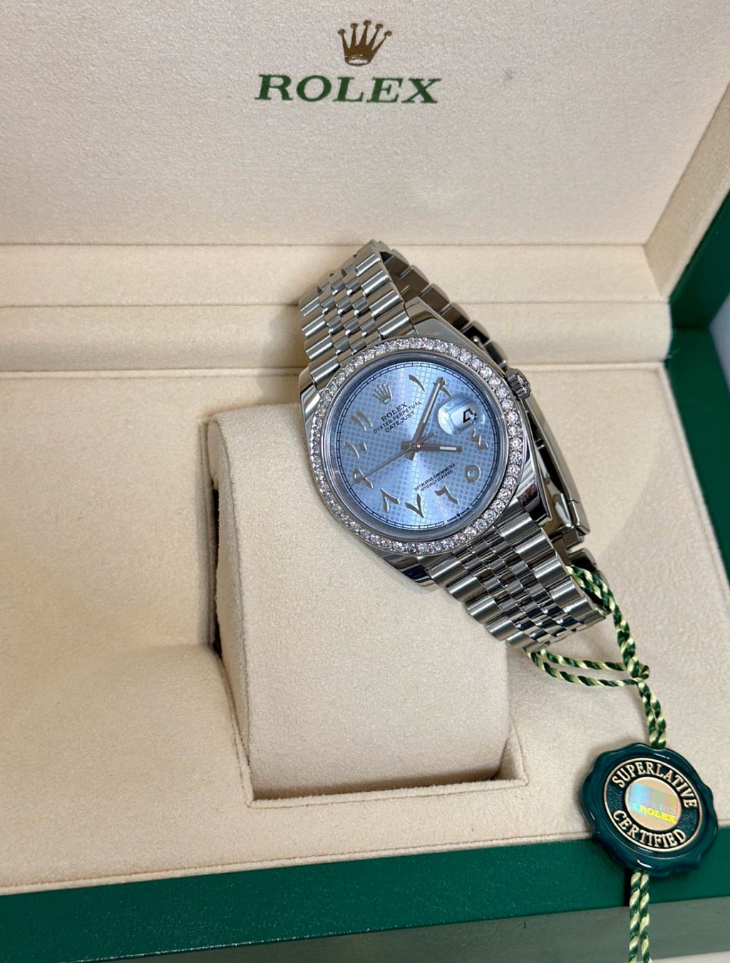 Rolex Datejust Iced Bezel